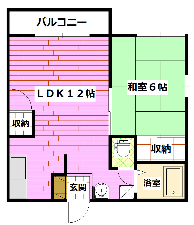 メゾンドアキの間取り