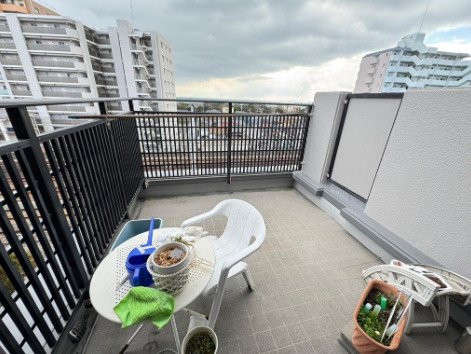 ヴィルヌーブ神戸五色山のバルコニー