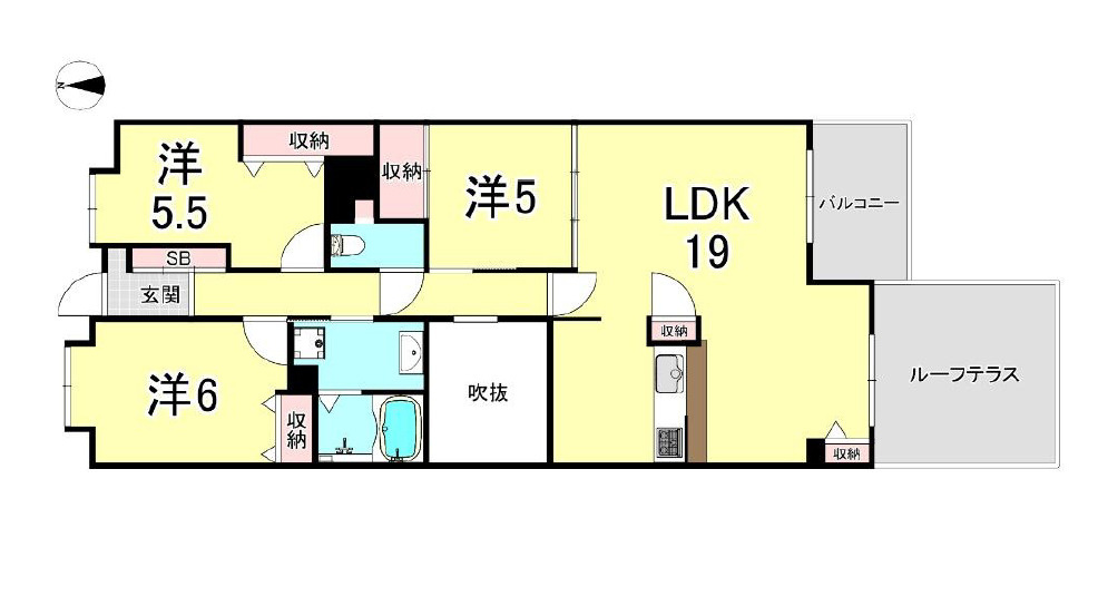 ヴィルヌーブ神戸五色山の間取り