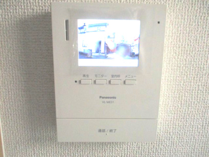 池田2丁目の防犯設備|【防犯】パナソニック社製ドアホンは録画機能付、来訪者の顔が見えて安心ですね。