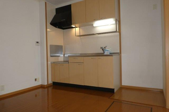 倉敷市白楽町のアパートのキッチン|ダイニングキッチン