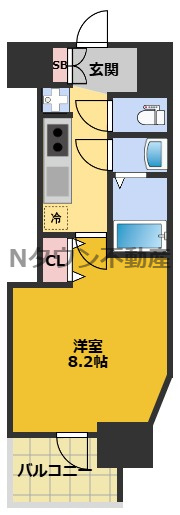 【間取り】 | ディアレイシャス名古屋中村公園 | 間取りです。