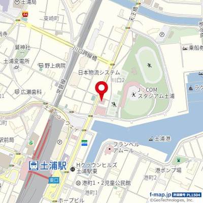 【地図】 | J：COMPO・7土浦