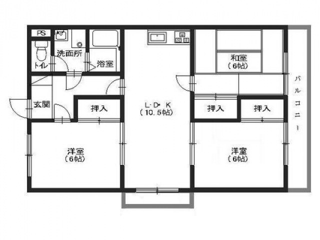 シャトル緑井の間取り