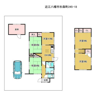 【間取り】 | 近江八幡市杉森町　中古戸建