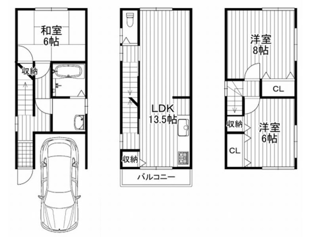 【間取り】 | 山科区小山中島町　中古戸建