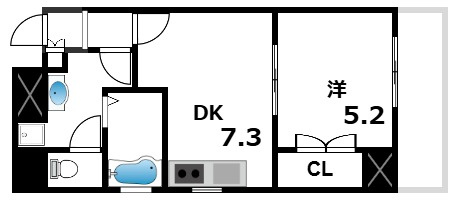 オーベルジュ甲南の間取り