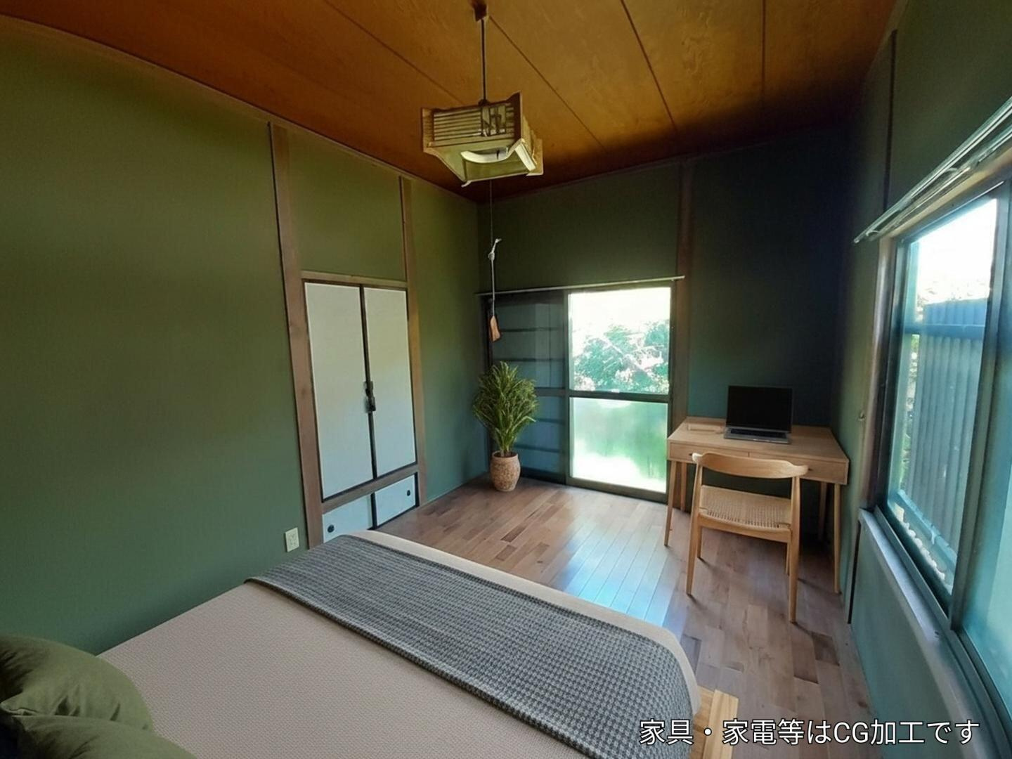 宇城市小川町北新田の中古一戸建の洋室|6帖(AI家具)