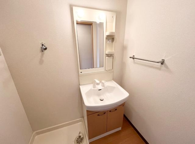 エクセルハイム岩ヶ下Ⅱの洗面所|洗髪洗面化粧台