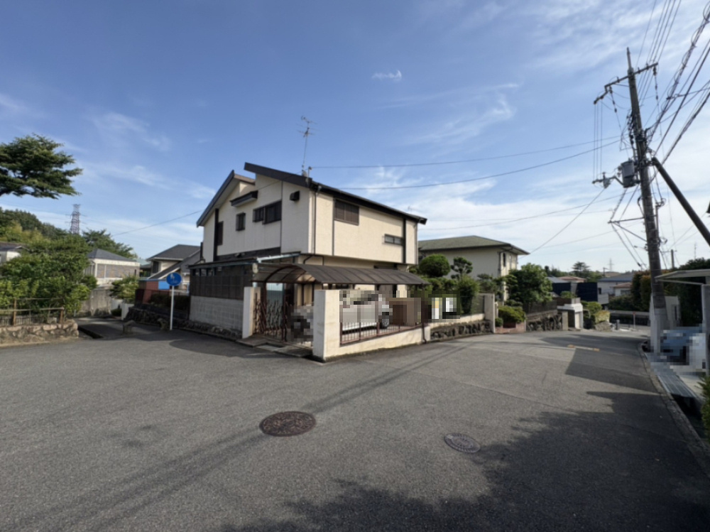 吹田市高野台5丁目の外観|北西側から【2025年6月16日撮影】