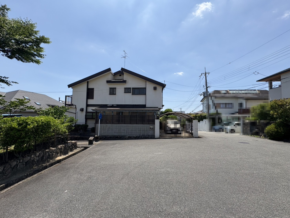 吹田市高野台5丁目の外観|北東側から撮影　【2025年6月28日撮影】
