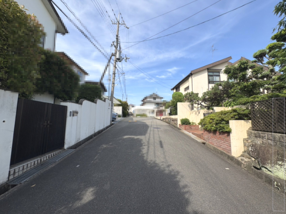 吹田市高野台5丁目の前面道路含む現地写真|前面道路　【2025年6月16日撮影】