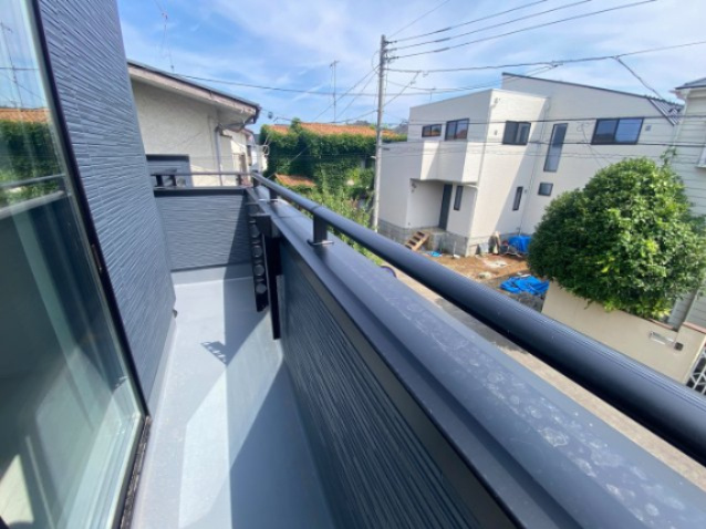 『八王子市新築戸建て』八王子市大和田町7-17-16【仲介手数料無料】　８期のバルコニー|～仲介手数料無料☆八王子ひなた不動産～八王子市大和田町　新築戸建て