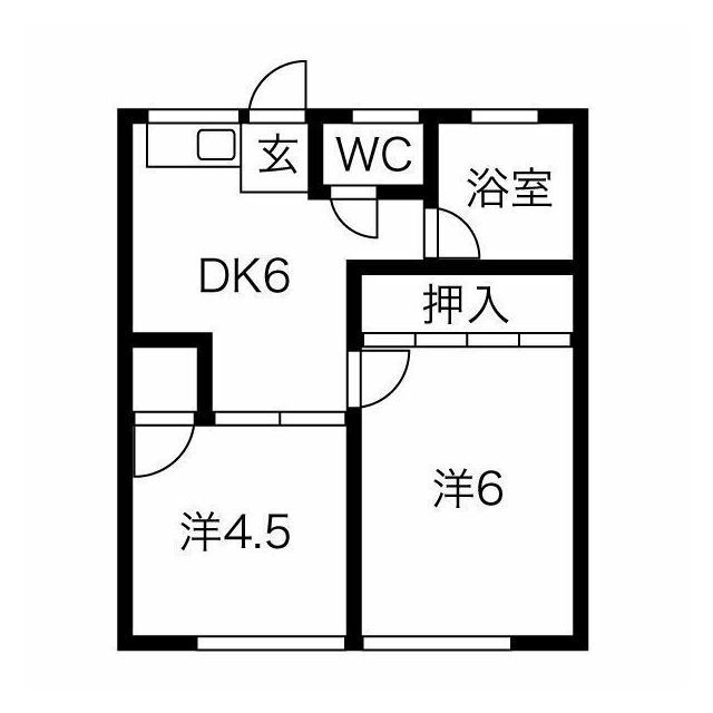 オークラパークマンション(取引中止のため貸止）の間取り