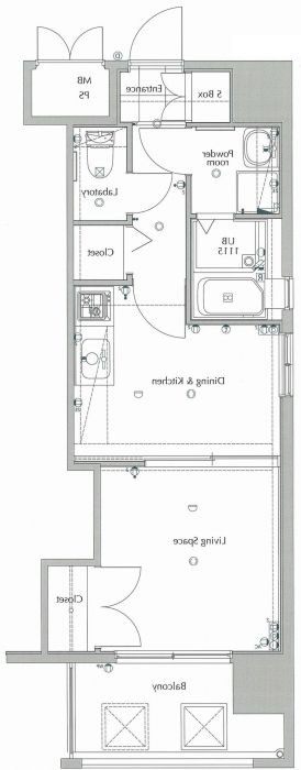 サンネストピア箱崎駅前の間取り