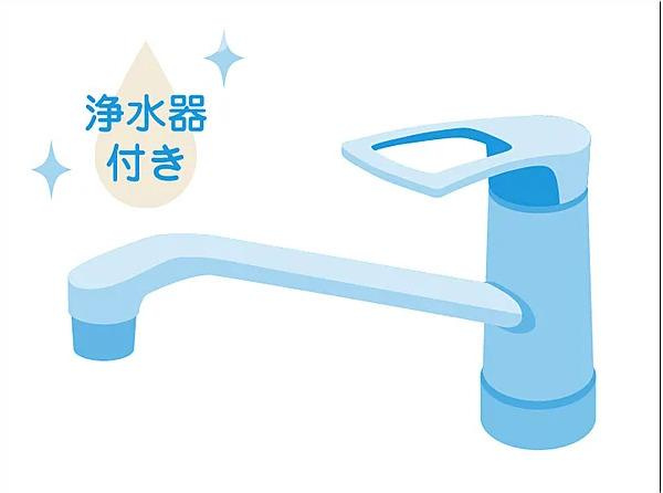 戸塚区柏尾町新築戸建てのキッチン|浄水器付水栓