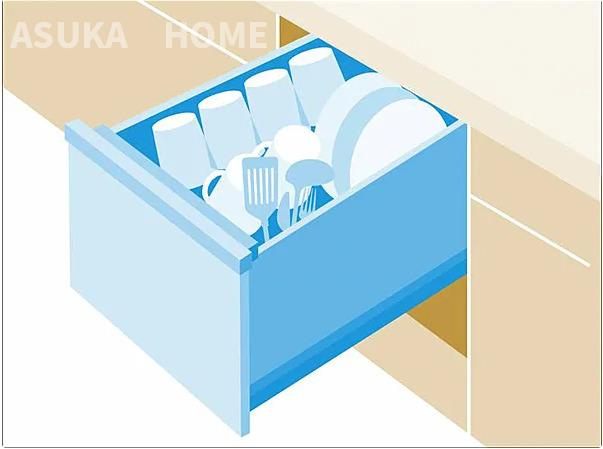 横浜市戸塚区柏尾町新築戸建ての設備|ビルトイン食器洗乾燥機