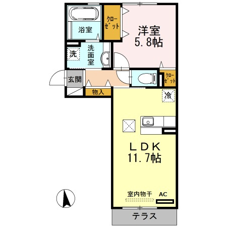 セジュール　リバーグリーンの間取り