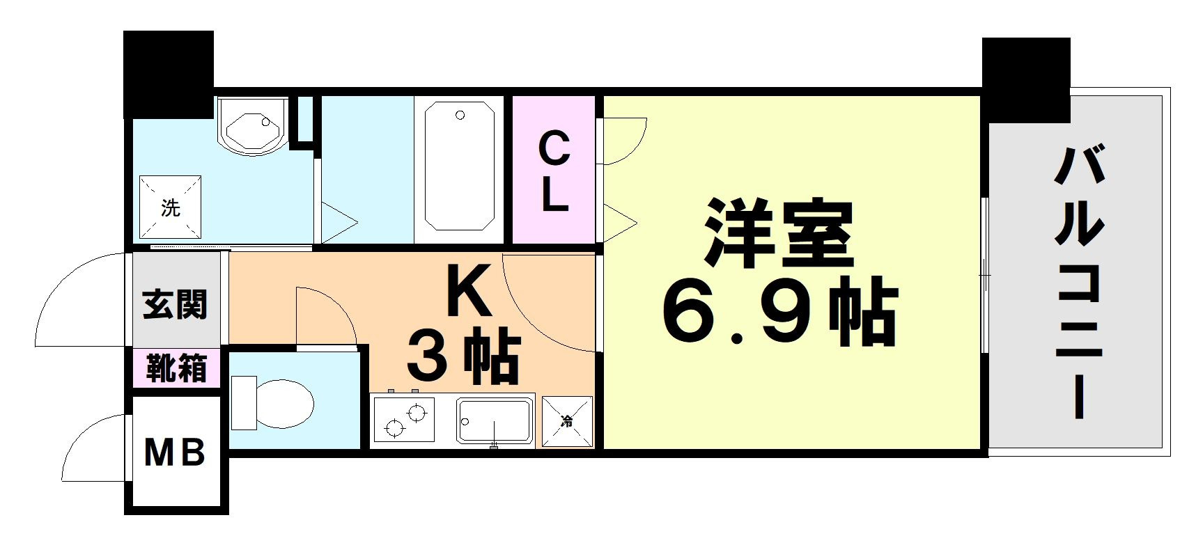 エンクレスト藤崎の間取り