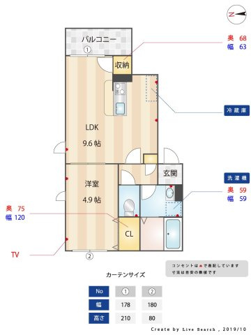 キーブルの間取り