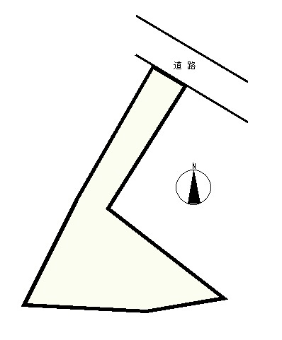 S1557G　6丁目土地の土地図