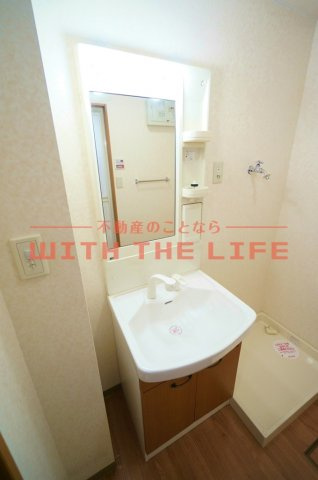 ローズマリーⅡ【10,000円キャッシュバック対象物件】の洗面所|スペースが確保できる洗面所です