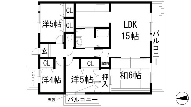 【間取り】 | アルビス寺本2号棟
