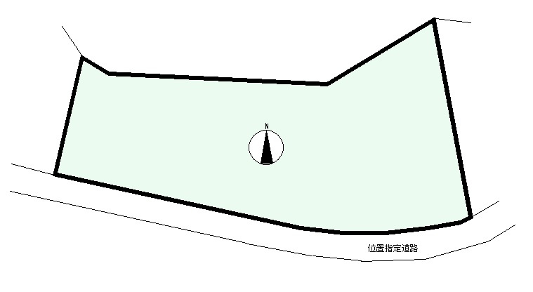 S1509G　碁石が浜分譲地土地の土地図