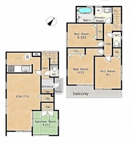 【間取り】 | 【仲介手数料０円】平塚市平塚3丁目　中古一戸建て | 平塚市平塚3丁目　中古一戸建て