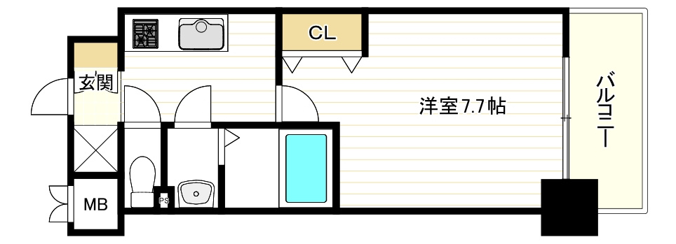 フォーリアライズ弁天町ノビアの間取り