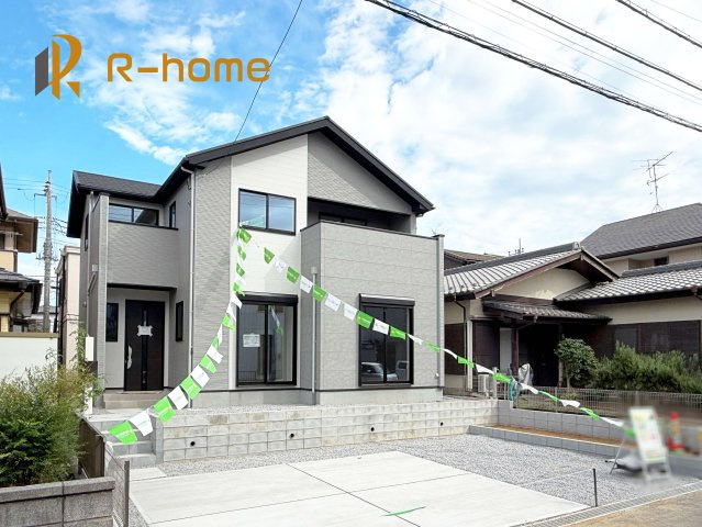 牛久市神谷7期　新築戸建て　1号棟の外観|ご予約を頂ければ、『平日』はもちろん『早朝』や『夜間』もご見学可能です♪お気軽にお申し付けください♪