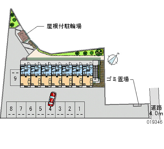 レオパレスレジデンス霞ヶ岡の駐車場|画像4