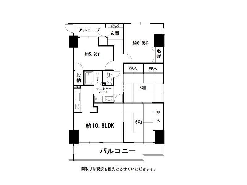 サーパス知寄町Ⅰの間取り