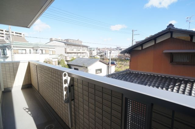 ボヌビー宝塚のバルコニー