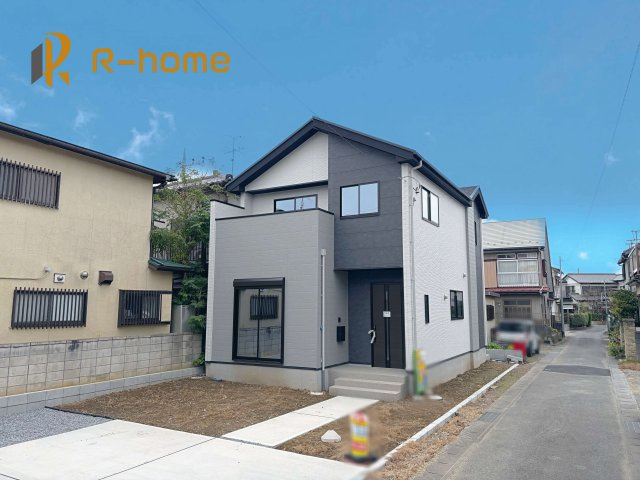 龍ケ崎市寺後1期　新築戸建て　1号棟の外観|近隣の同仕様完成物件をご見学いただけます♪