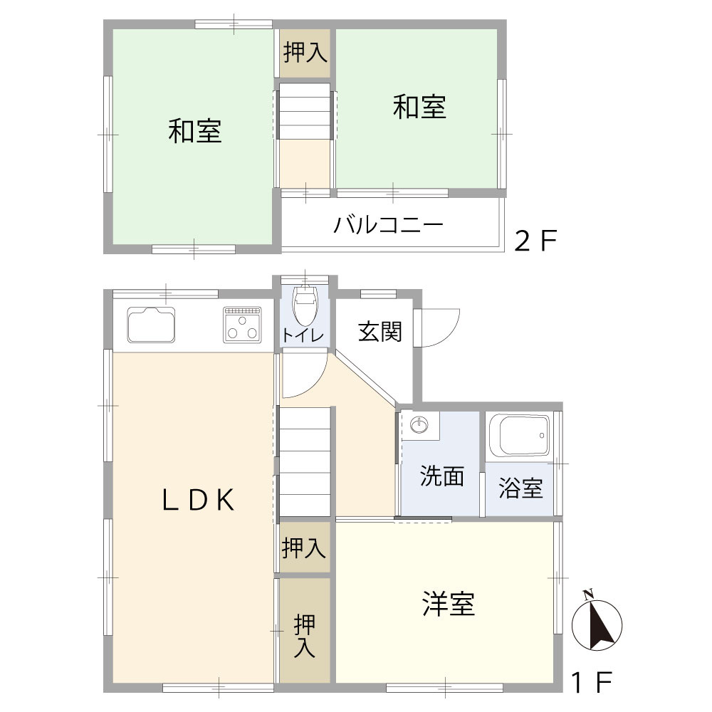 中古戸建／比企郡吉見町久保田の間取り