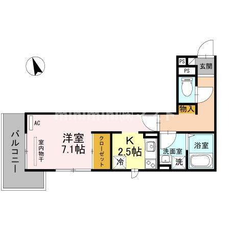 セジュールたまでの間取り