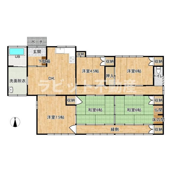 【間取り】 | 吉尾町貸家