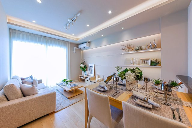 シティタワーズ東京ベイ セントラルタワーの居間・リビング