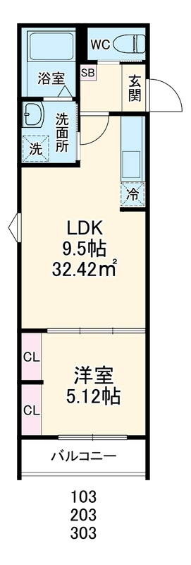 GRADUS若葉の間取り