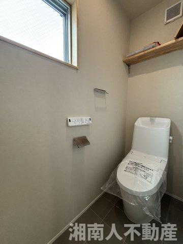 茅ヶ崎市美住町　新築戸建のトイレ|シンプルで使いやすいトイレです