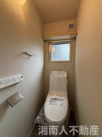 茅ヶ崎市美住町　新築戸建のトイレ|トイレもきれいです