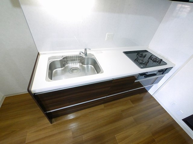 OMマンション東生駒のキッチン|お料理しやすいキッチンです