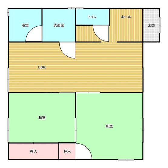 【間取り】 | 西日野町平屋貸店舗事務所