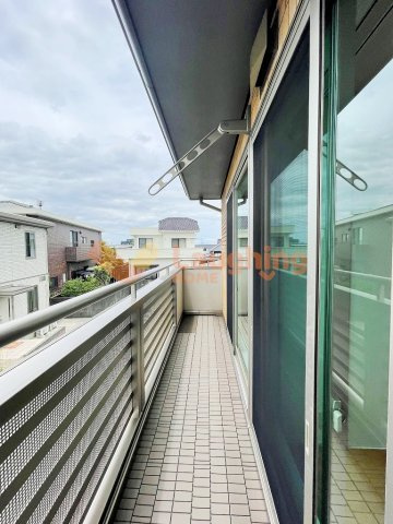 ハピネスさくらのバルコニー|※別号室の写真になります。