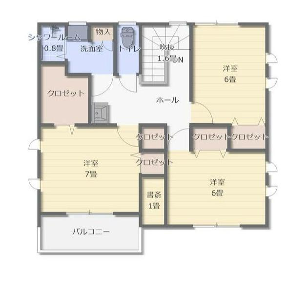 久原中央1号のその他|２階の間取り図です！