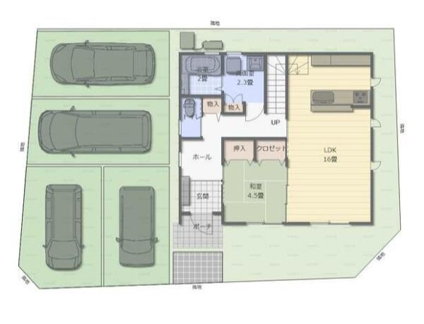 SR久原中央1号のその他|駐車スペースが４台分あります！
