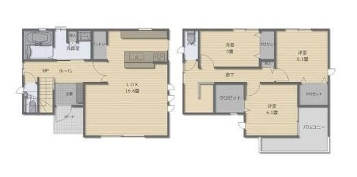 HT浜中　新築戸建の間取り|※図面と現況が異なる場合は現況を優先させていただきます。