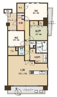 【間取り】 | ワコーレ舞子オーナーズヴィラ | ３ＬＤＫ