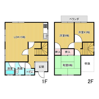 【間取り】 | 草香北507-98　戸建　